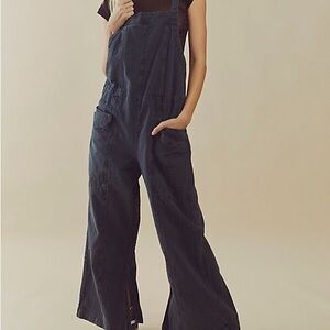Free people savannah overalls in grey